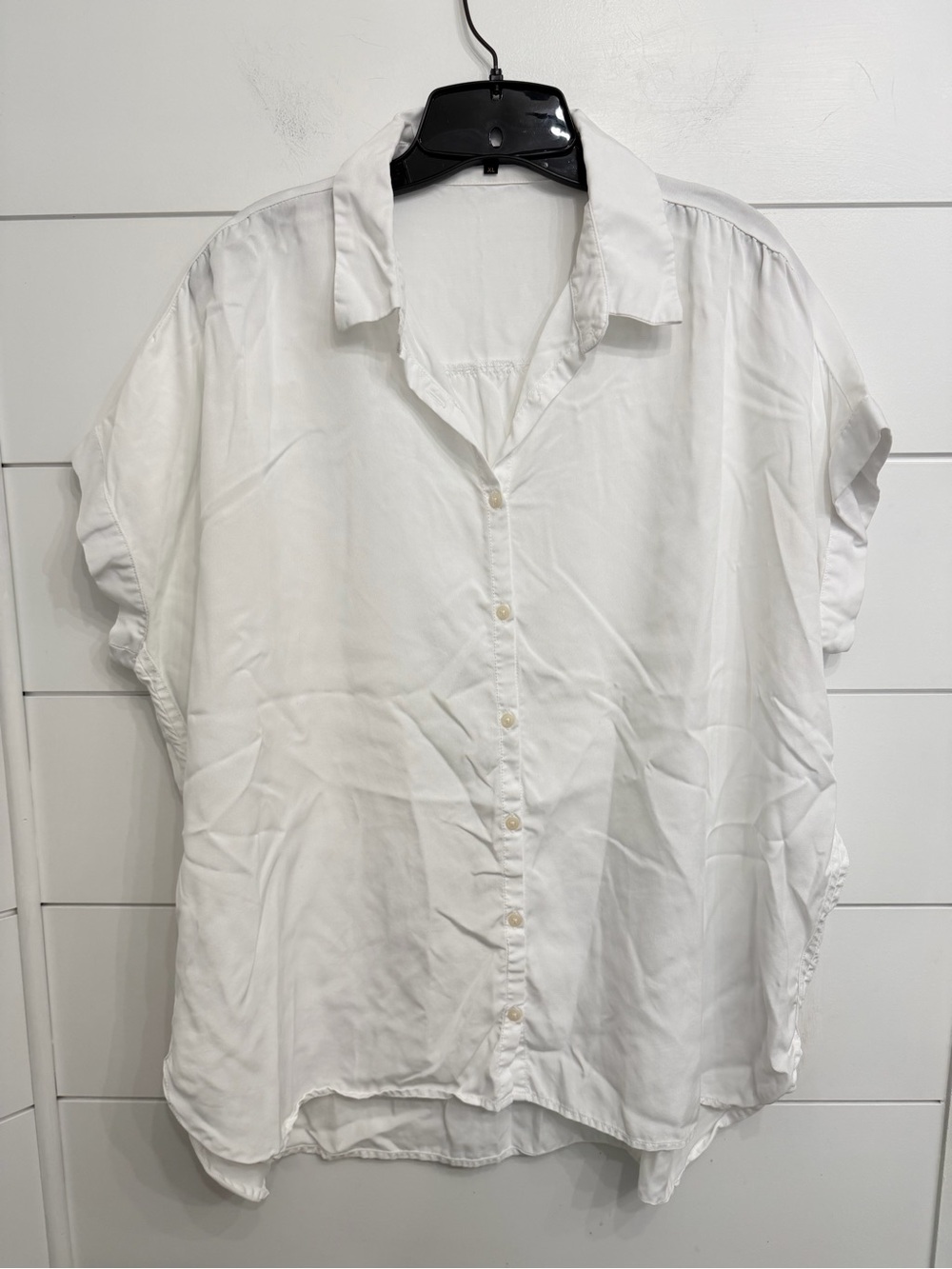 Quince White Vintage Wash Tencel Camp Shirt Size XL 36911 - Picture 4 of 9